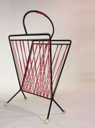 Porte revues atomique rouge et noir