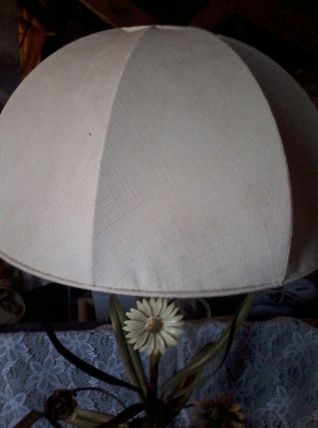 lampe boule feuilles vinage