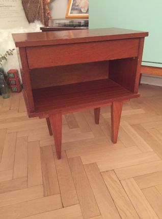 Chevet vintage pieds compas style scandinave