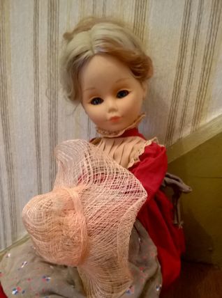" Eloïse " poupée ancienne rétro, vintage , marque MIGLIORATI 