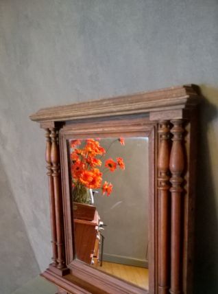 Miroir ancien en bois massif