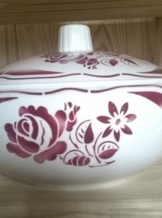 soupière badonvillier porcelaine opaque années 50