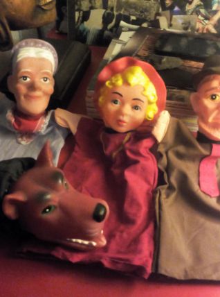 4 marionnettes à main - vintage