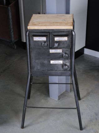 Meuble industriel station service