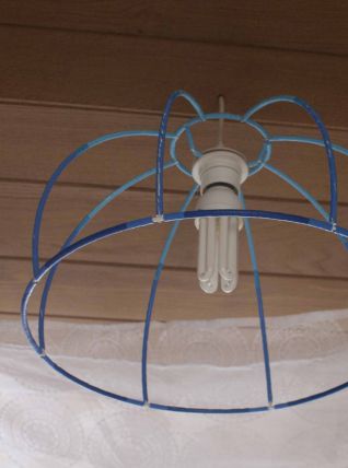 suspension luminaire bleu perles hama