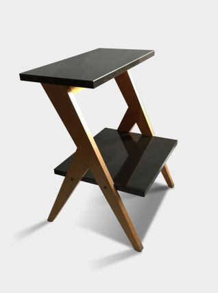 Console, étagère bois et formica 60s