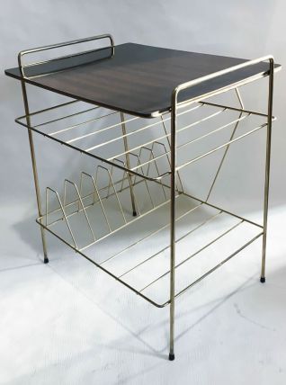 Table d'appoint, porte-revues "string" 60s