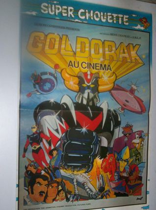 OUVRAGE SUPER HEROS GRAND FORMAT POSTER GOLDORAK 