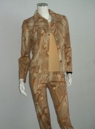 Ensemble pantalon été "Anne d'Aleth" imprimé T36