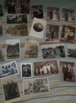 lot 30 cartes postales photos soldats couples mariages etc ..