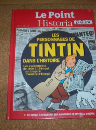 ALBUM cartonné 128 pages LE POINT sur tintin  