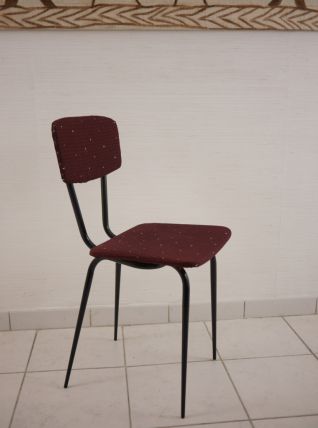 Chaise vintage wax prune