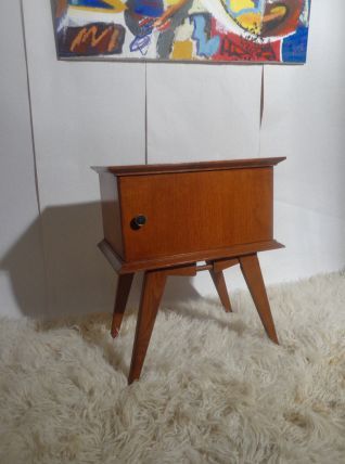 Chevet vintage une porte pieds compas