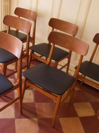 Série de six chaises scandinaves Ulferts