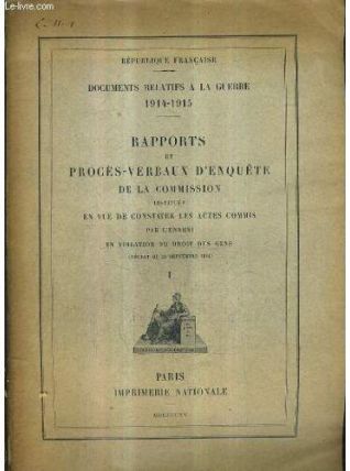 Documents Relatifs A La Guerre 1914-1915