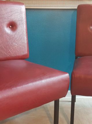 Paire de 2 banquettes de bistrot