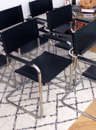 Série de 6 fauteuils Marcel Breuer B34 vintage