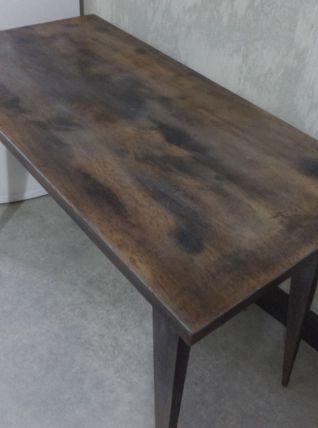 Petite table basse de salon vintage industriel