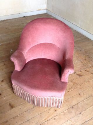 Fauteuils crapauds de chambre (paire)