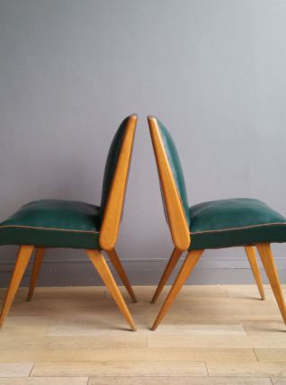 Paire de fauteuils scandinaves
