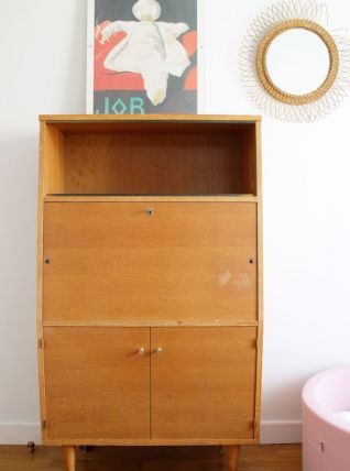 Secrétaire vintage pieds compas dans son jus