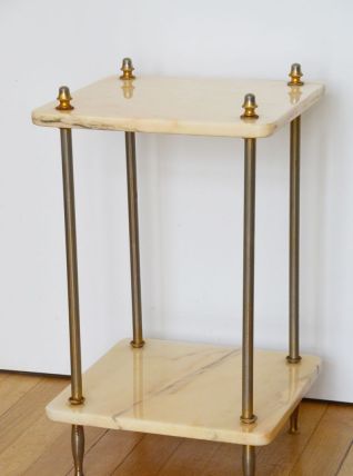 Sellette guéridon marbre années 60