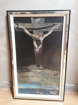 grand cadre DALI sous verre 1970