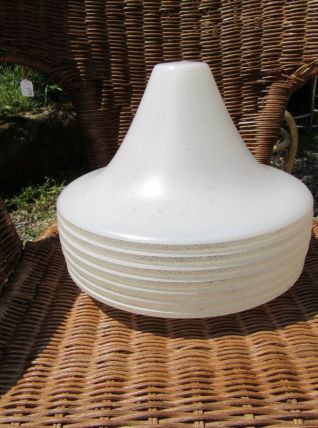 Grand globe en verre poli pour lustre des année 70