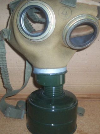 masque à gaz militaire démilitarisé 