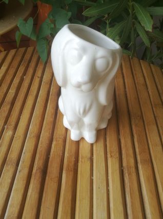cache pot chien-porte plante-vase