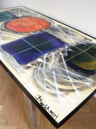 Table basse design vintage céramique Juliette Belarti