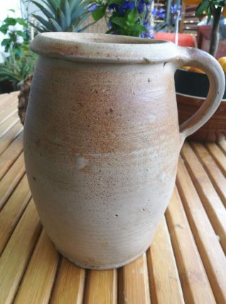 cruche en terre cuite à anse- art populaire-poterie