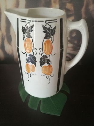 Pichet art déco de la célèbre faïencerie BADONVILLER