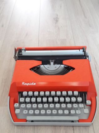 Machine à écrire vintage Orange