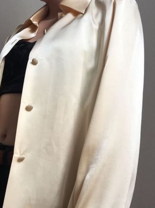 Chemise BALMAIN en soie vintage