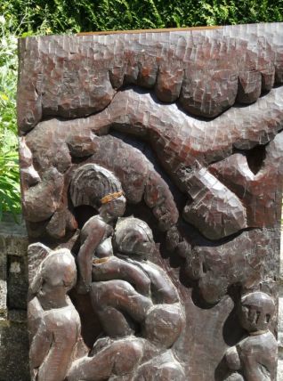 BOIS SCULPTé en ebene COTE D IVOIRE 1937