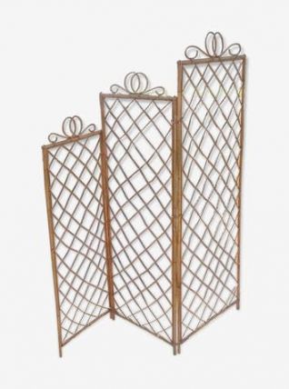 Paravent rotin vintage