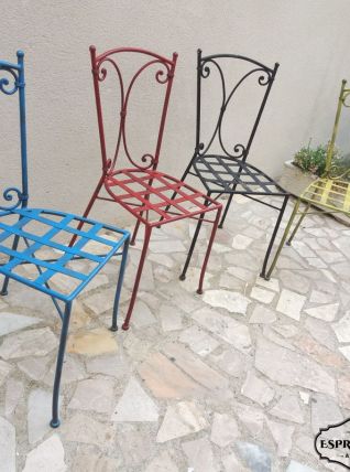 Chaises en fer