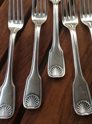 Lot 5 fourchettes de la marque Havilland made in France
