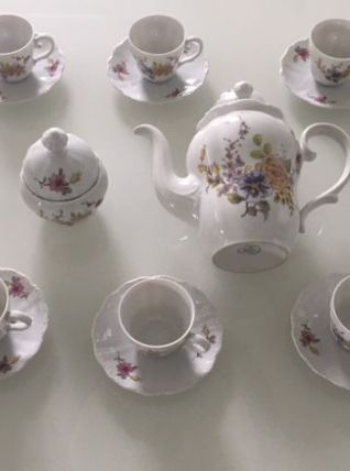 Service 10 pièces en porcelaine à motifs fleuris Barock Self