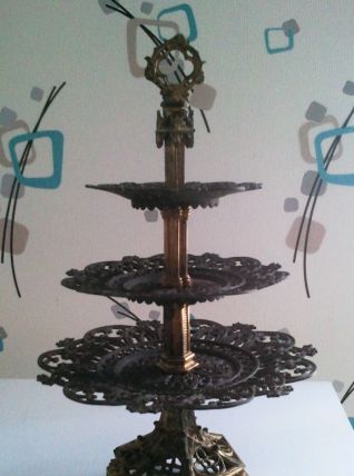 serviteur présentoir gâteau plat