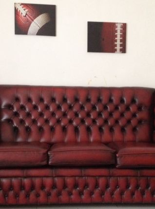 Canapé &amp; fauteuil style Chesterfield