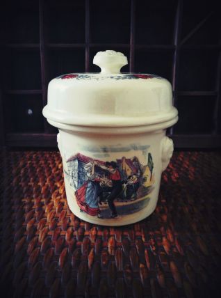 Sarreguemines - pot à foie gras Simplex - décor obernai