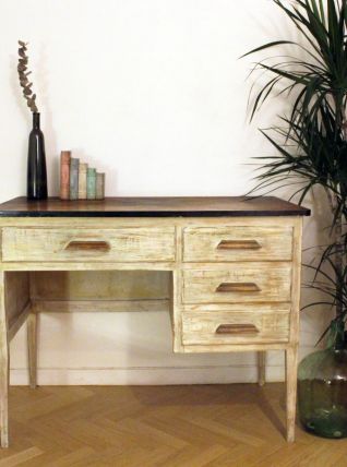 Bureau vintage années 50 relooké