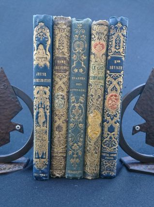 Paire de Serre-livres Oiseaux - Fer forgé martelé