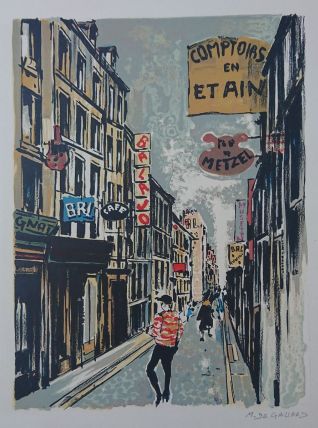 "Le Piéton de Paris" - 10 lithographies signées