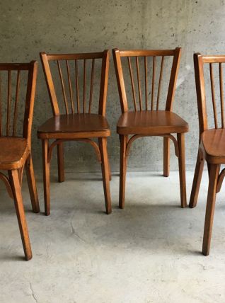 4 chaises Baumann bistrot