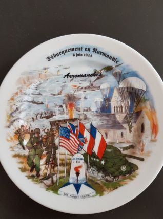 Sous tasse petite assiette 50ème anniversaire débarquement e