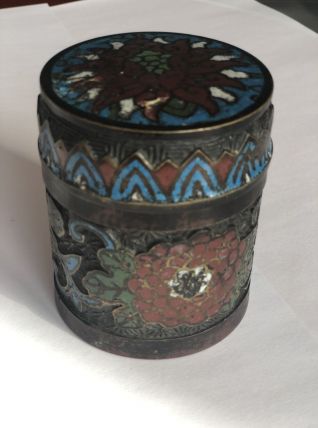 Boite à opium en émaux cloisonnés - CHINE 1910