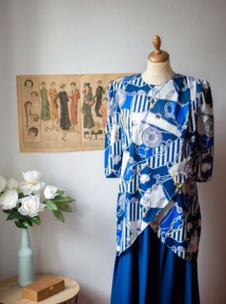 Robe vintage à motifs
